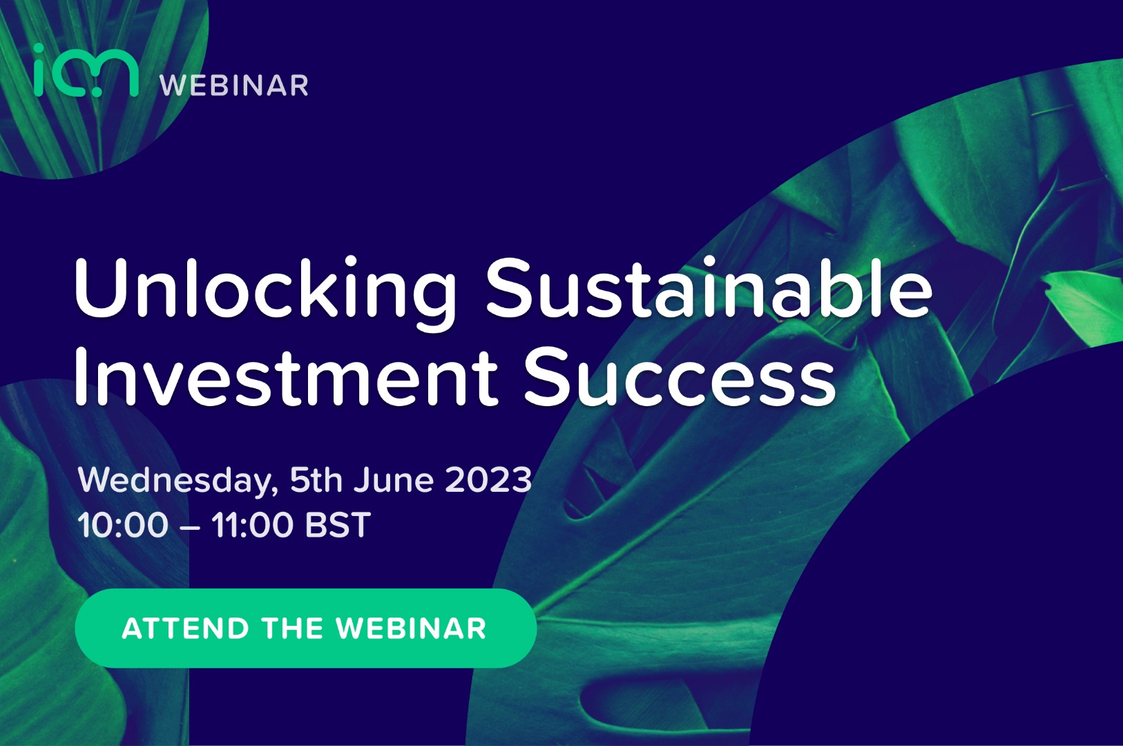 Webinar - unlocking sustainable investment success